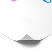 明るいおもしろい背景ID113をデモティベートし直す ポスター (角)