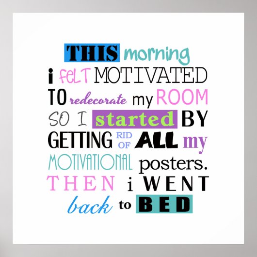 明るいおもしろい背景ID113をデモティベートし直す ポスター (正面)