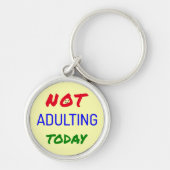 明るいおもしろい色に引用文を混ぜない キーホルダー (正面)