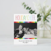 明るいおカラフルよび休日のフォトカードはがき シーズンポストカード (スタンド正面)