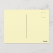 明るいお洒落ハッピーニューイヤーの手書き ポストカード (裏面)