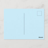 明るいお洒落ハッピーニューイヤーの手書き ポストカード (裏面)