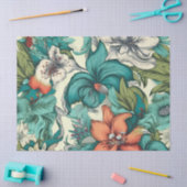 明るいお洒落フローラインスパイアヴィンテージ 薄葉紙 (クラフト)