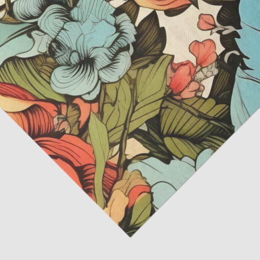 明るいお洒落フローラインスパイアヴィンテージ 薄葉紙 (詳細)