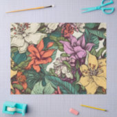 明るいお洒落フローラインスパイアヴィンテージ 薄葉紙 (クラフト)