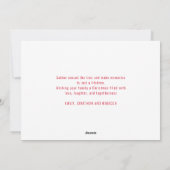 明るいお洒落メリーフォトオーバーレイクリスマス シーズンカード (裏面)