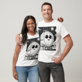 明るいお洒落太陽のステッカーイラストレーション Tシャツ (ユニセックス)