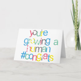 明るいお祝い妊娠しています カード