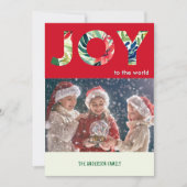 明るいお祭り気分で世界中が喜ぶクリスマス シーズンカード (正面)