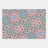 明るいかわいらしピンクフレンドリーのラッピング紙 ラッピングペーパーシート (正面)