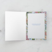 明るいかわいらし花ハッピーバースデーカード シーズンカード (内部)