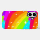 明るいすごいネオンレインボーシャイニー輝くキラキラ Case-Mate iPhoneケース (裏面 (横))