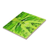 明るいすごい前向き緑の草の反射 タイル (側面)