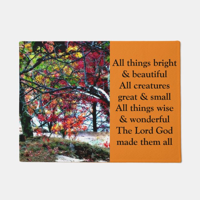 明るいすべての事および美しいドア・マット ドアマット (正面)