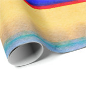 明るいにじみの水色ストライプティッシュペーパー ラッピングペーパー (ロールコーナー)