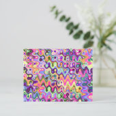 明るいはがカラフルき ポストカード (スタンド正面)