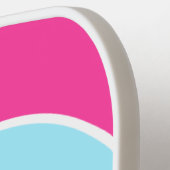 明るいはっきりしたおもしろいシック抽象芸術サークルのアートパターン ピックルボールラケット (左詳細)