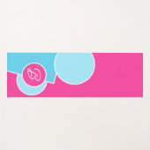 明るいはっきりしたおもしろいシック抽象芸術サークルのアートパターン ヨガマット (正面(横))