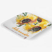 明るいはっきりしたひまわり水の色の素晴らしい50 ペーパープレート (傾斜あり)