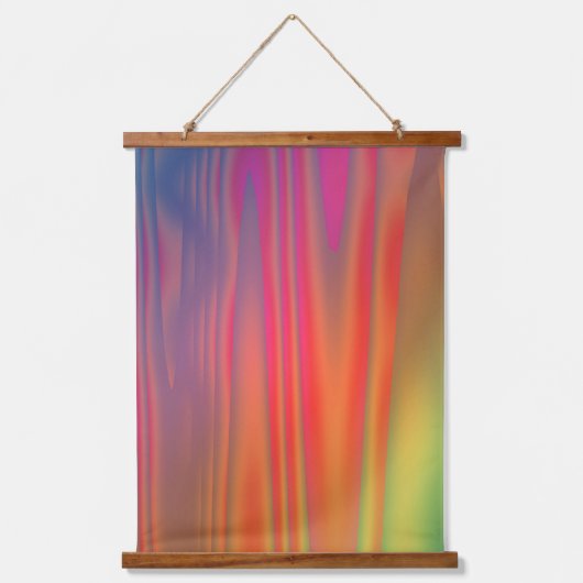 明るいはっきりしたカラフル抽象芸術 吊り下げ型タペストリー (正面)