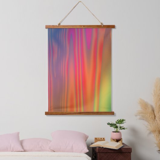 明るいはっきりしたカラフル抽象芸術 吊り下げ型タペストリー (寝室)
