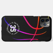 明るいはっきりしたバスケットボールコート私の幸せな場所Case-M Case-Mate iPhoneケース (裏面(横))