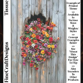 明るいはっきりしたパンジー&ワイルドフラワーCL6デコページ 薄葉紙