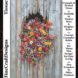 明るいはっきりしたパンジー&ワイルドフラワーCL6デコページ 薄葉紙