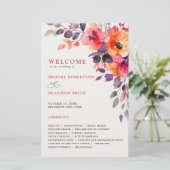 明るいはっきりしたピンクのオレンジ色の水色フローラプログラム (スタンド正面)