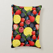 明るいはっきりしたフルーツ枕 アクセントクッション (裏面(縦))