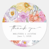 明るいはっきりしたフローラシール ラウンドシール (正面)