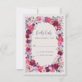 明るいはっきりしたフローラ 出欠カード (正面)