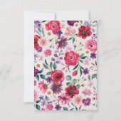 明るいはっきりしたフローラ 出欠カード (裏面)