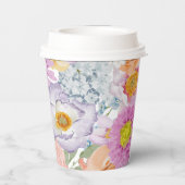 明るいはっきりしたフローラ 紙コップ (裏面)