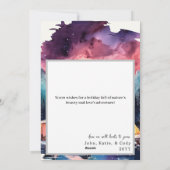 明るいはっきりした冬のキャンピングカップルのクリスマスフォト シーズンカード (裏面)