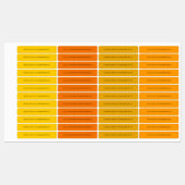 明るいはっきりした学校カラフルの子供の名前の防水 ラベル (シート)