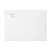 明るいはっきりした幸せなクリスマス・ホリデー差出人住所 ラップアラウンドラベル (正面)