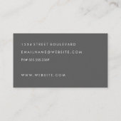 明るいはっきりした幾何学的パターン 名刺 (裏面)