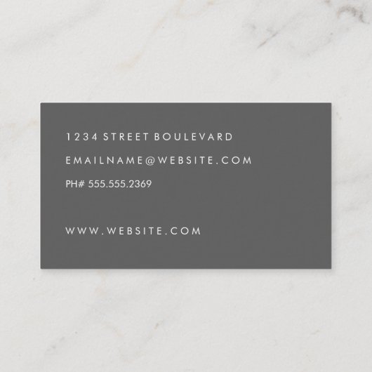 明るいはっきりした幾何学的パターン 名刺 (裏面)