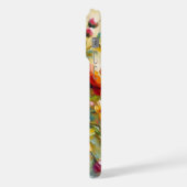 明るいはっきりした花模様 iPhoneケース (左側面)