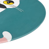 明るいはっきりした表情の猫 カッティングボード (角)