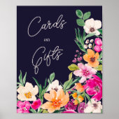 明るいはっきりした野花ウェルカムブライダルシャワー ポスター (正面)