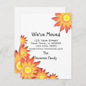 明るいひまわりアドレスの変更のお知らせ 案内状 (正面/裏面)