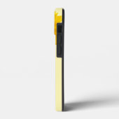 明るいひまわりスクリプトステムネームiPhoneケース Case-Mate iPhoneケース (裏面 / 左)