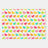 明るいアイスクリームコーン ラッピングペーパーシート (正面)