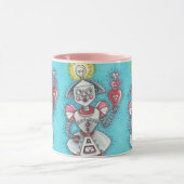 明るいアイディアの女の子ロボットMUGリピート マグカップ (中央)