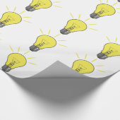 明るいアイディアの電球 ラッピングペーパー (角)