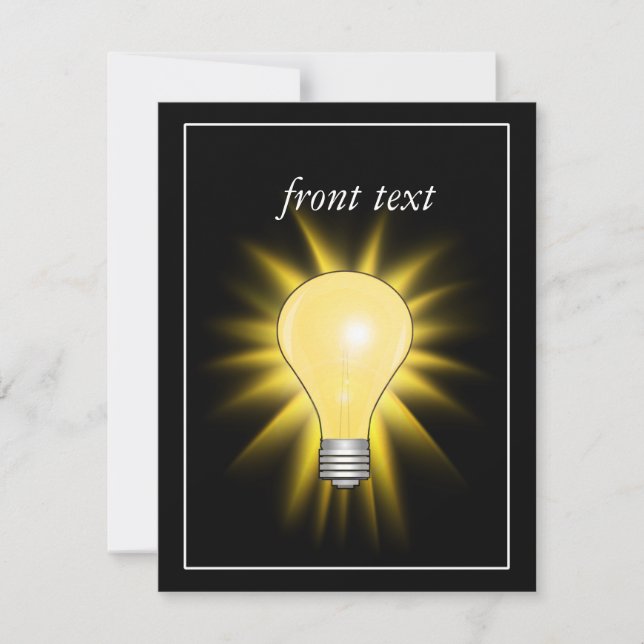 明るいアイディア電球 (正面)