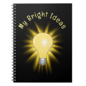 明るいアイディア電球 ノートブック (正面)