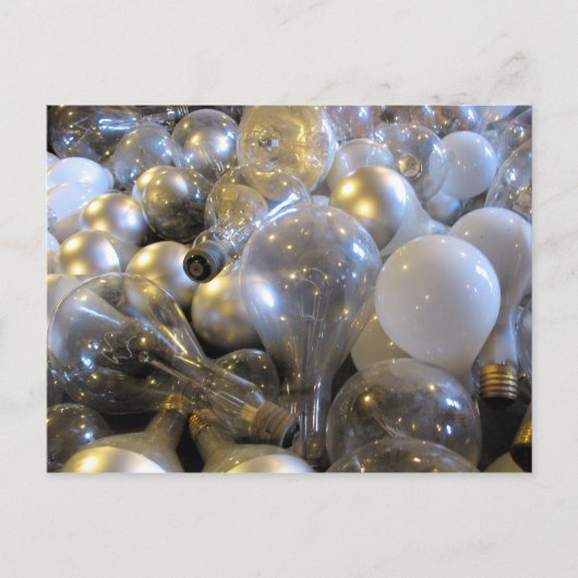 明るいアイディア – 電球はがき ポストカード (正面)